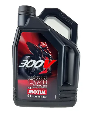 Motul 300V 4T 100% Full Synthetic Road Racing Motorcycle Oil 10W-40 (1 Gallon) • $65.90