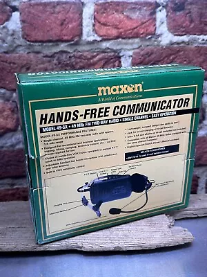 Maxon 49-SX Two Way Hand Free Communicator Radio Push To Talk With Antenna • $19.25