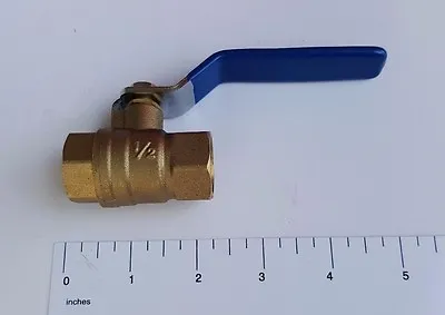 10) 1/2  Female Npt Threaded Lead Free Brass Ball Valve Full Port 600 Wog • $48.88