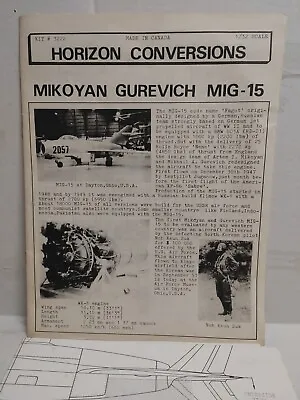 Horizon Conversions 1/32 Mikoyan Gurevich MiG-15 • $14.52