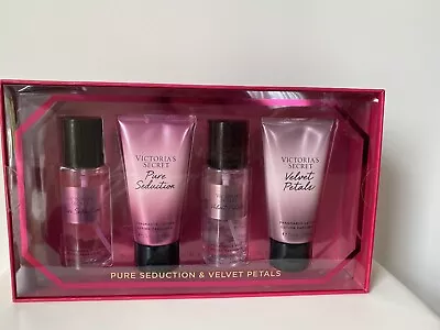 Victoria Secret Pure Seduction & Velvet Petals Body Mist 75 Ml /Lotion 75 Ml Set • $99.95