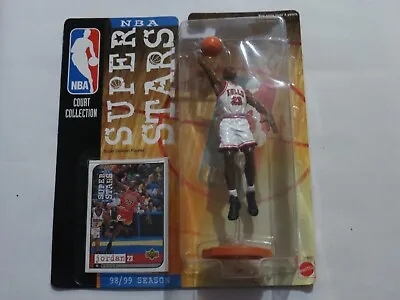 Michael Jordan 1998-99 NBA Superstars Mattel Action Figure + Upper Deck Card NEW • $20