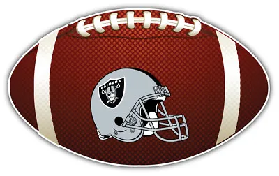 Oakland Raiders Helmet NFL Logo Ball Car Bumper Sticker Decal- 3''5''6''or 8'' • $3.50