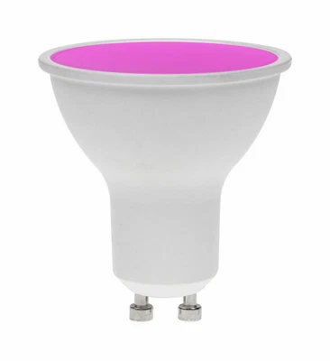 £8.36 • Buy Pro-Lite GU10/LED/7W/MAG/DIM 7w GU10 LED Light Bulb Magenta Coloured Twist Lock