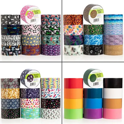$45 • Buy 12pk Simply Genius Duct Tape Colored Patterned Designs Arts Crafts Supplies Bulk
