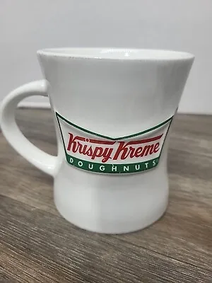 Krispy Kreme Doughnuts Coffee Mug Bowtie White Ceramic Diner Style Raised Logo • $9.99