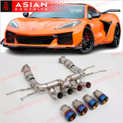 $1840 • Buy CATBACK EXHAUST For CHEVROLET CORVETTE C8 Z06 2020+ EXHAUST TIPS