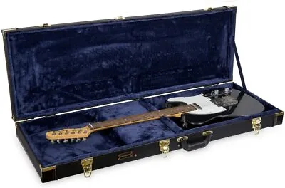 Crossrock Hard Case Fits Fender Telecaster & Stratocaster Electric Guitar Black • $128.99