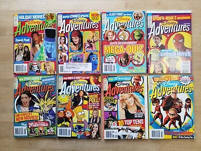 $24 • Buy Lot Of 8   Disney Adventures Magazine   2004   Partial Year   Vintage NICE
