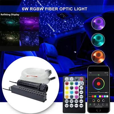 12V 6W RGBW Fiber Optic Light Engine RF Remote Controller Shooting Meteor Effect • $128.15