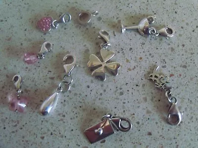 925 Sterling Silver Charms / Charm Carrier - Choice • £6.99