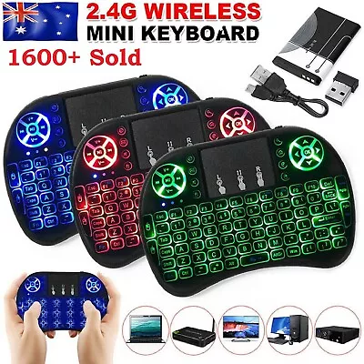 Mini Wireless Remote Keyboard For Smart TV Android Box I8 2.4GHz With Touchpad • $17.99