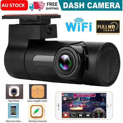 $29.99 • Buy Car Dash Camera HD Cam DVR 1080P Lens Recorder WiFi 170° FHD Video Night Vision