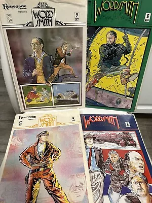 Wordsmith #’s 2 4 5 And 6 Renegade Press 1985/1986  Fine Condition • $10