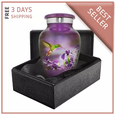 Natures Peace Hummingbird Small Keepsake Urn For Human Ashes - 1 Urn With Case • $21.99