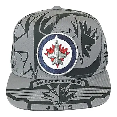 Winnipeg Jets NHL Adidas Men's Grey Snapback Hat • $19.99