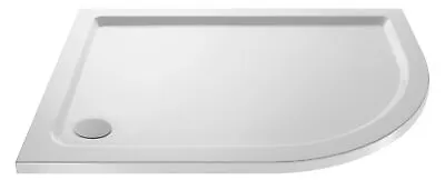 Resin Shower Tray - Right Hand Offset Quadrant - 900mm X 760mm - White • £88