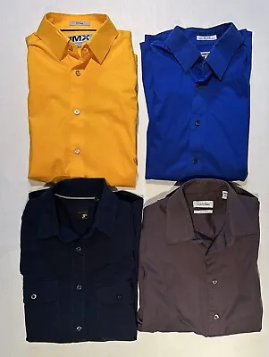 Express Calvin Klein J. Ferrar Mens Small Long Sleeve Shirts Lot Of 4 • $0.99