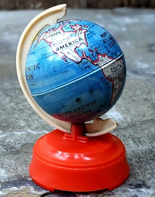 $4.99 • Buy Vintage Sterling 507 Tin World Globe Pencil Sharpener Made In USA Miniature NR