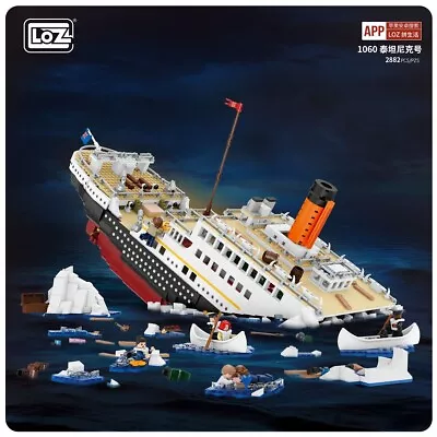 LOZ Titanic(1060) Mini  Building Block Gift  Present Toy 2882PCS • $99.99