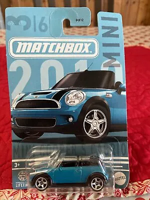 Matchbox 1/64 Diecast Mini Cooper Series Blue 2010 Mini Cooper S Cabrio • $1.99