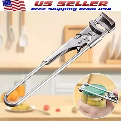 Adjustable Multifunctional Stainless Steel Can Opener Jar Lid Gripper Kitchen • $4.95