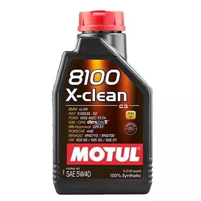 Motul 102786 8100 X-Clean 5W40 (1 Liter) • $18.03