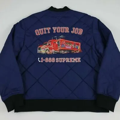 Supreme Quit Your Job Quilted Work Jacket Medium New • $325