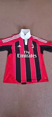 Mens Adidas  AC MILAN Football T-shirt  Size UK L • £35