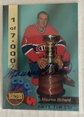 1995 Maurice Richard Signature Rookies Auto 1020/1050 Montreal Canadiens • $135