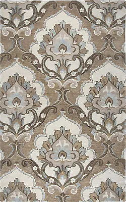 Arts & Crafts William Morris Style Hand Tufted Wool Area Rug  **FREE SHIPPING** • $239