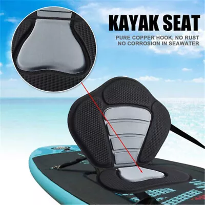 Kayak Seat Ajustable Padded Canoe Back Sit On Kayak Seat Canoe Backrest Cushion • £24.99