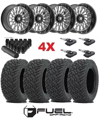 20x12 Gloss Black Wheels Tires Fuel Gripper Ford F-250 F-350 F250 F350 8 Mud • $2995