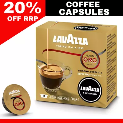 Lavazza Coffee Pods 96 Pack Qualita Oro Capsules Espresso Smooth & Strong Sweet • $64.99