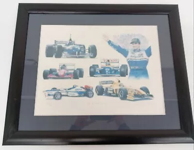 Damon Hill All British Hero Art Print 513/850 By Patrick Loan Decorative Framed • £4.99