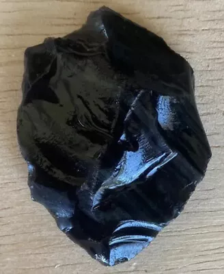 Obsidian Black Volcanic Glass Mineral Specimen Lapidary Knapping Arrowhead Tools • $14.19