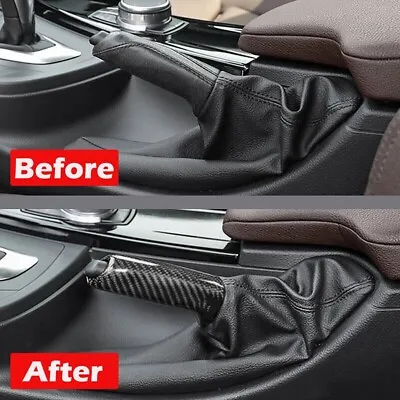 ABS Carbon Fiber Handbrake Brake Handle Cover FOR BMW E46 E90 E92 F30 F32 F80 • $14.07