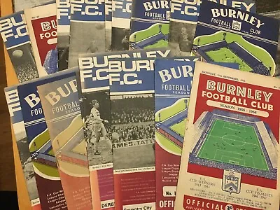 £1.75 • Buy Burnley HOME Programmes 1950s & 1960s League & Cup