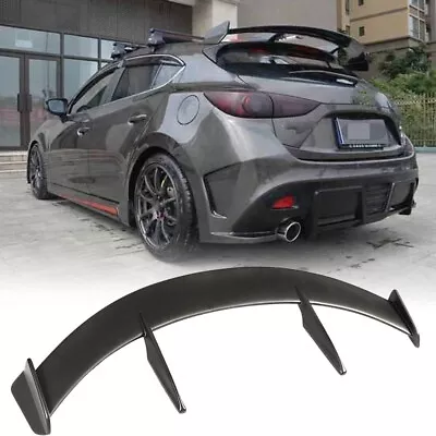 Fits Mazda 3 Axela Hatchback 2014-2019 Rear Roof Spoiler Window Wing Matt Black  • $279.29