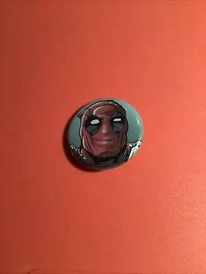 Marvel's DEADPOOL Collectible Button Pinback - Small Comic Book Hero Pin Ata-boy • $3