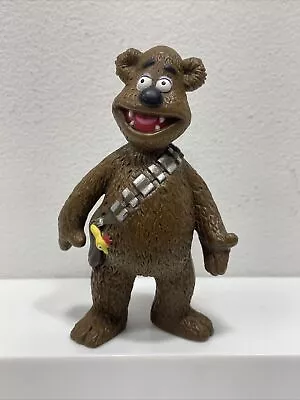 2008 Star Wars Muppets Fozzie Bear Chewbacca Disney Park Tours 4  Action Figure • $9.99