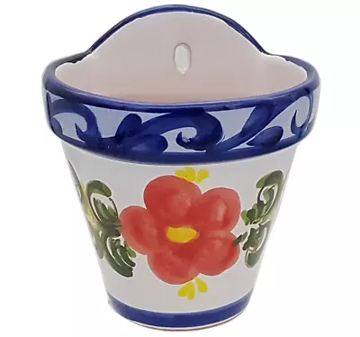 £21.99 • Buy Spanish Terracotta Wall Planter 21 Cm X 18 Cm Spanish Handmade Ceramic Pottery
