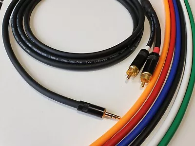 £22.95 • Buy Quality 3.5mm Stereo Jack To 2xRCA Phono Van Damme Y Splitter Cable 2m Black