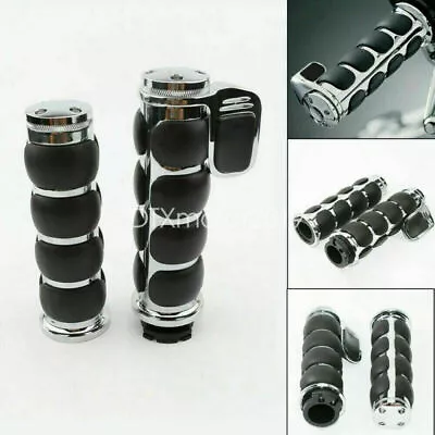 Motorcycle 1'' Handlebar Hand Grips For Harley-Davidson Sportster XL1200 883 • $31.90