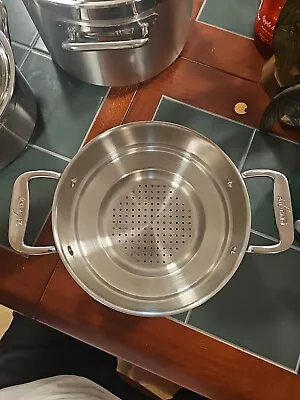 All Clad Steamer Insert Stainless Steel 8 1/4” Diameter • $35