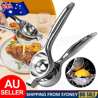 Stainless Steel Manual Hand Press Lemon Squeezer Fruit Orange Citrus Juice ToolA • $13.95