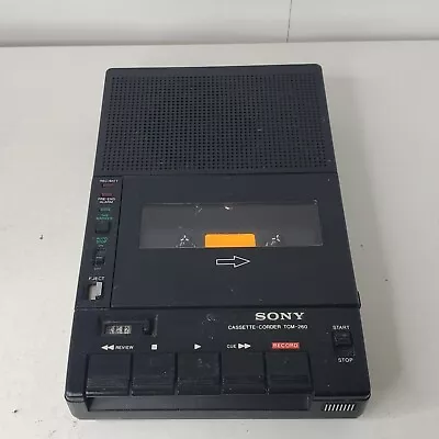 Vintage Sony TCM-260 Cassette Tape Recorder Tested Plays A Little Slow But Works • $63.99
