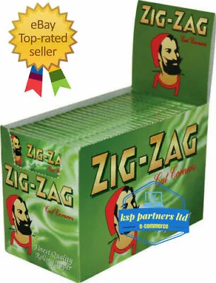 20 50 100  Zig Zag Green Rizal Smoking Cigarette Rolling Papers Genuine • £4.59