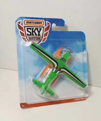 Matchbox 2019 Sky Busters CESSNA CARAVAN Die-Cast Airplane #12 SB-6B Green - NEW • $10.99