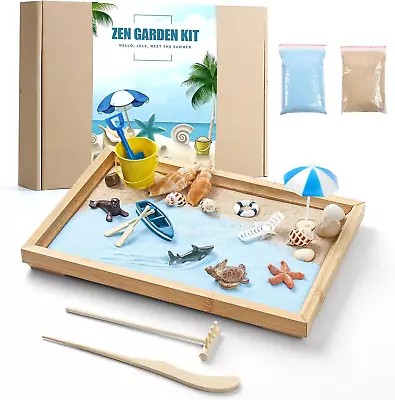 Zen Garden Kit For Desk Premium Beautiful Japanese Mini Beach Zen Sand Garden  • $47.27